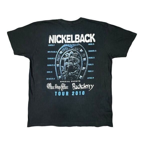 Alstyle Nickelback / Three Days Grace / Buckcherry 2010 Tour Tee - Size Large - Picture 3 of 5